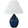 House of Troy Scatchard Stoneware 28" High Midnight Blue Table Lamp
