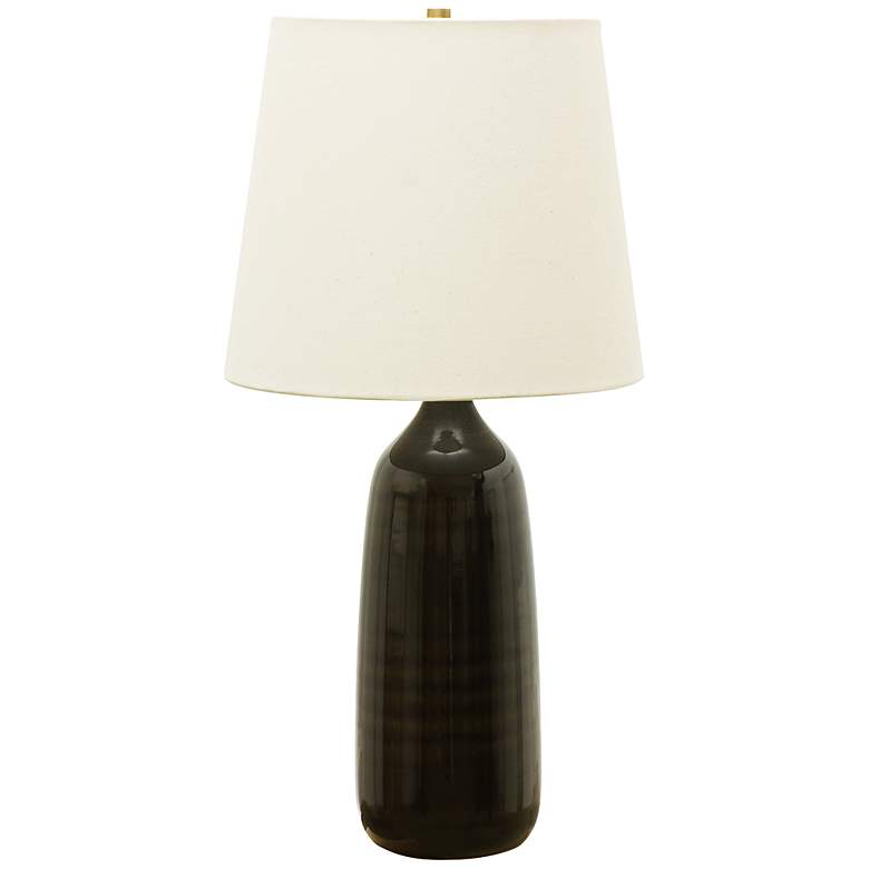 House of Troy Scatchard Stoneware 29&quot; High Brown Table Lamp