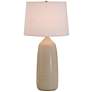 House of Troy Scatchard Stoneware 29" High Oatmeal Lamp