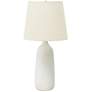 House of Troy Scatchard Stoneware 29" High White Table Lamp