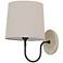 House of Troy Scatchard Stoneware Bronze Plug-In Wall Lamp
