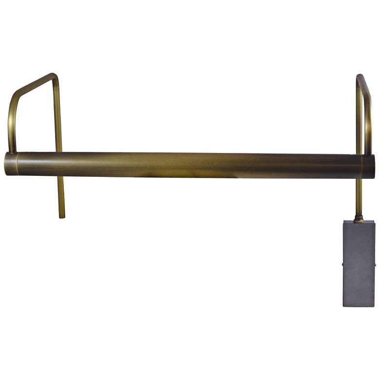 Image 1 House of Troy Slim-Line 15 inchW Antique Brass LED Picture Light