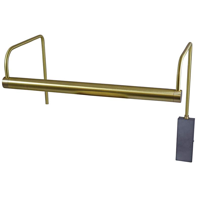 Image 1 House of Troy Slim-Line 15 inchW Satin Brass LED Picture Light