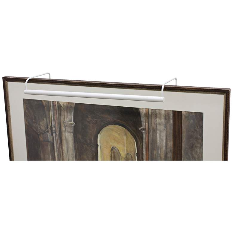 Image 1 House of Troy Slim-Line 21" Wide White Picture Light