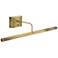 House of Troy Slim-Line 24" Antique Brass Battery LED Picture Light