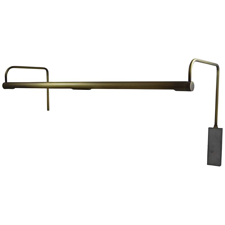 Image 1 House of Troy Slim-Line 29"W Antique Brass LED Picture Light