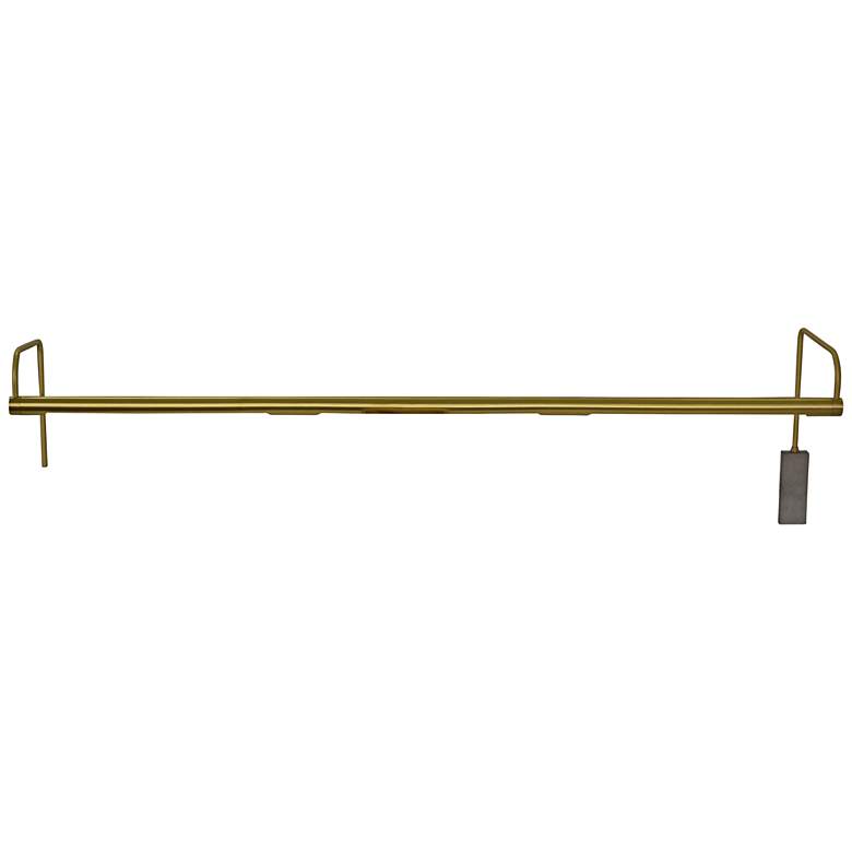 Image 1 House of Troy Slim-Line 43 inchW Satin Brass LED Picture Light
