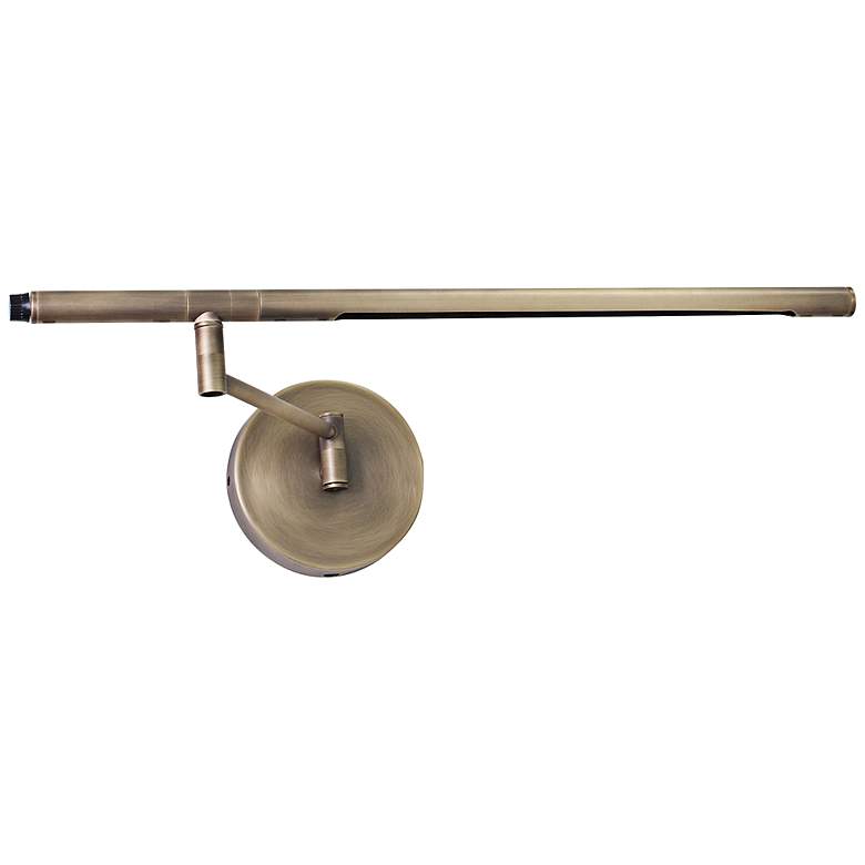 Image 1 House of Troy Slim-Line Antique Brass LED Wall Lamp