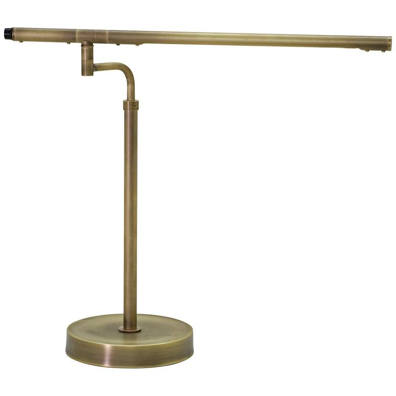 Image 1 House of Troy Slim Line LED Antique Brass Task Desk Lamp