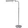 House of Troy Swing Arm Pharmacy Satin Nickel Floor Lamp