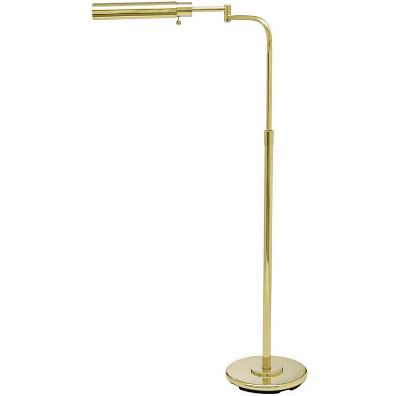 Image 1 House of Troy Swingarm Pharmacy Polished Brass Floor  Lamp