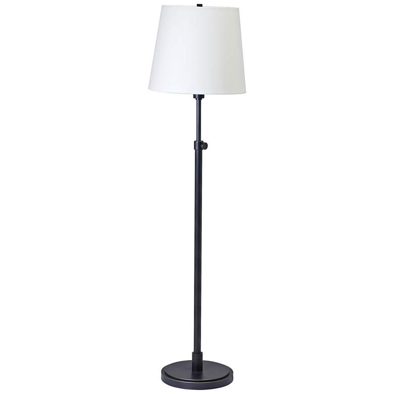Image 1 House of Troy Townhouse Adjustable Height Oil Bronze Floor Lamp