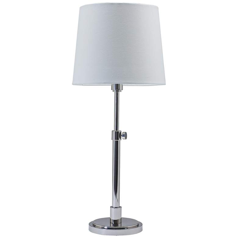 Image 1 House of Troy Townhouse Adjustable Nickel Table Lamp