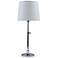 House of Troy Townhouse Adjustable Nickel Table Lamp