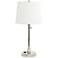 House of Troy Townhouse Nickel Desk Lamp with Outlet