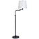 House of Troy Townhouse Oil Bronze Swing Arm Floor Lamp