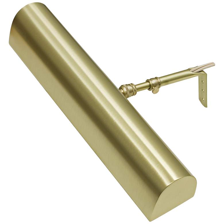 Image 1 House of Troy Traditional 14" Wide Satin Brass Picture Light