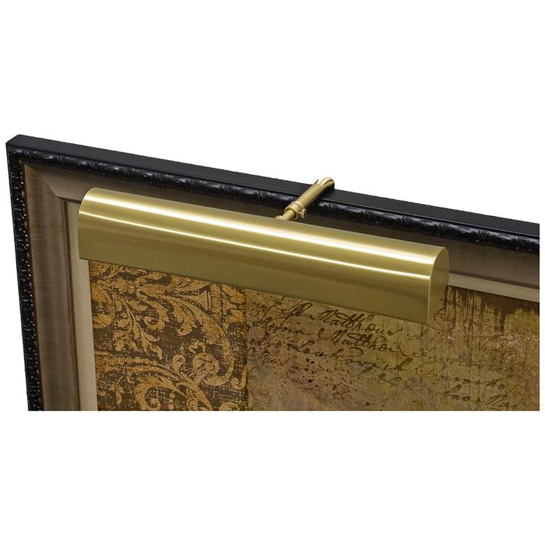 Image 1 House of Troy Traditional 18" Wide Satin Brass Picture Light
