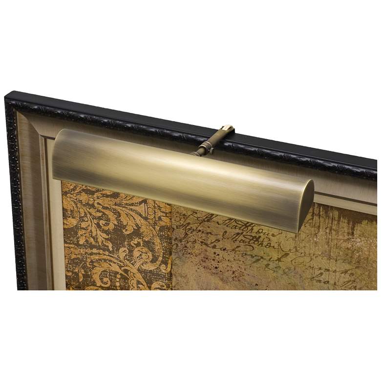 Image 1 House of Troy Traditional 18"W Antique Brass Picture Light