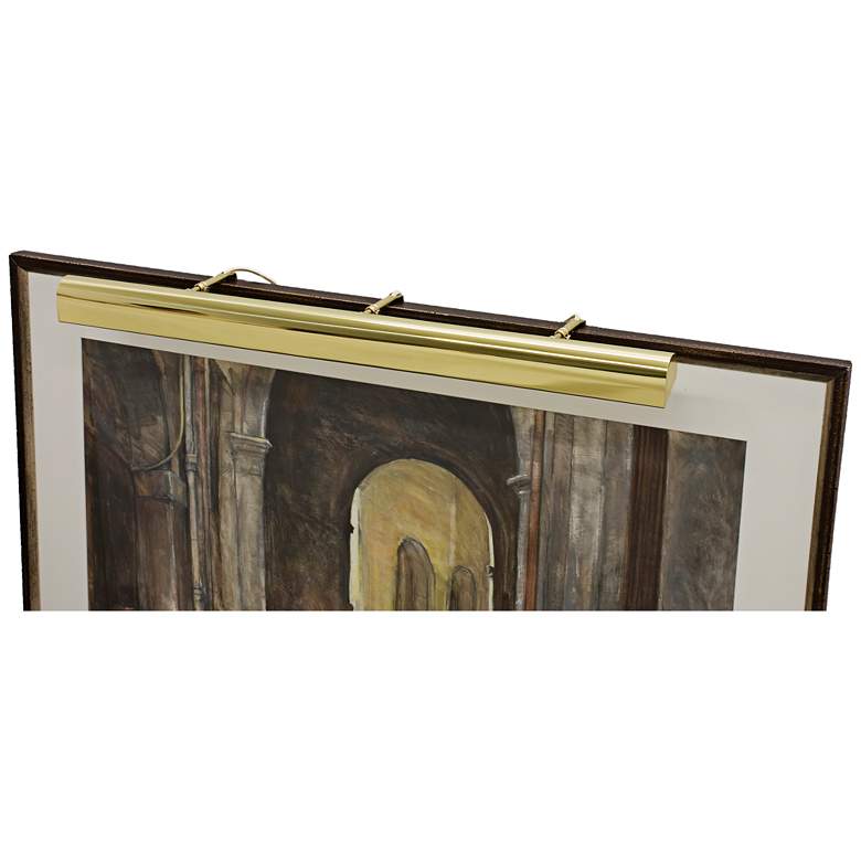 Image 1 House of Troy Traditional 36"W Polished Brass Picture Light