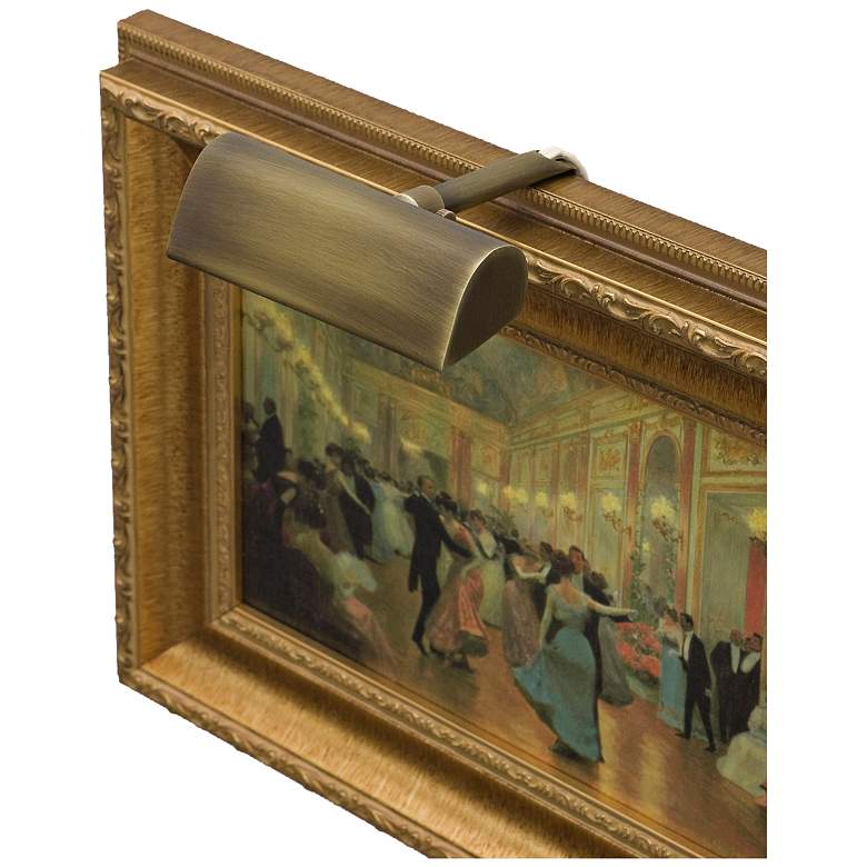 Image 1 House of Troy Traditional 4"W Antique Brass Picture Light