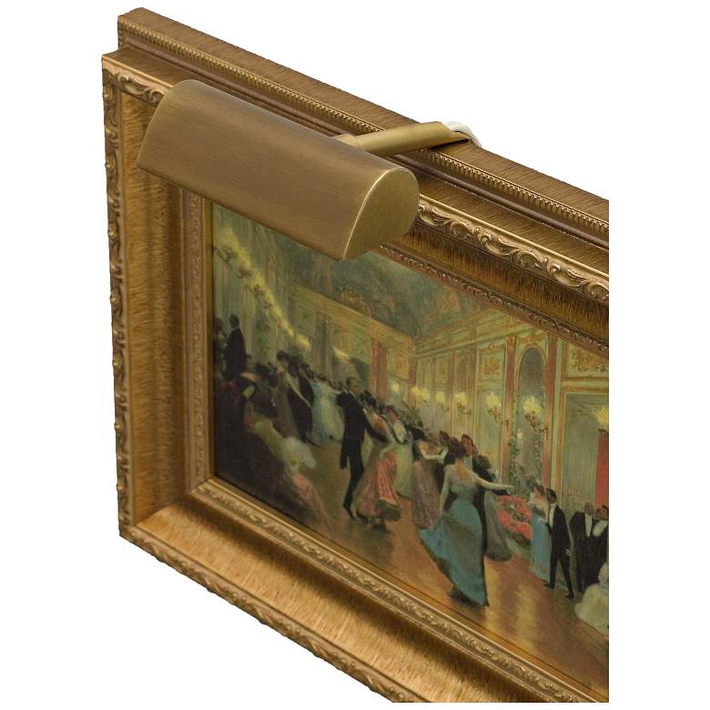 Image 1 House of Troy Traditional 4"W Weathered Brass Picture Light