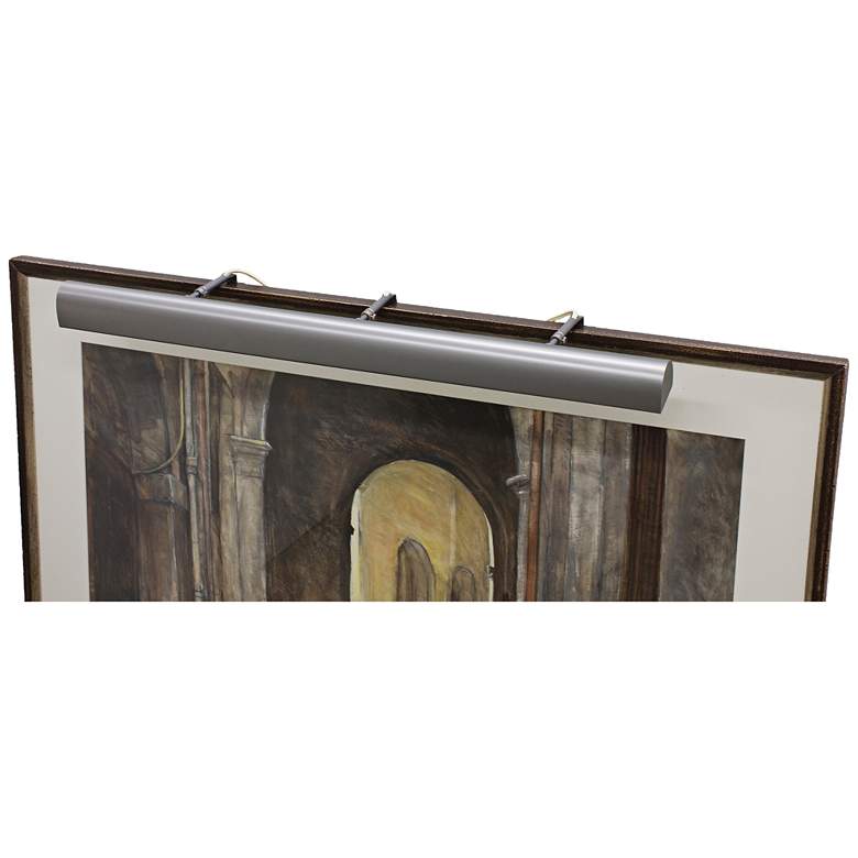Image 1 House of Troy Traditional 42" Wide Pewter Picture Light