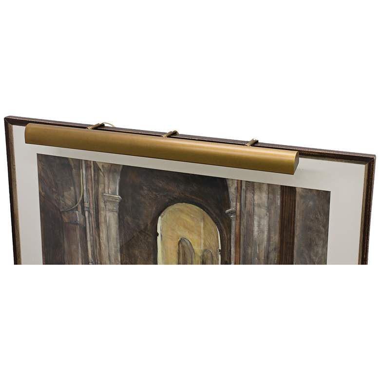 Image 1 House of Troy Traditional 42"W Weathered Brass Picture Light