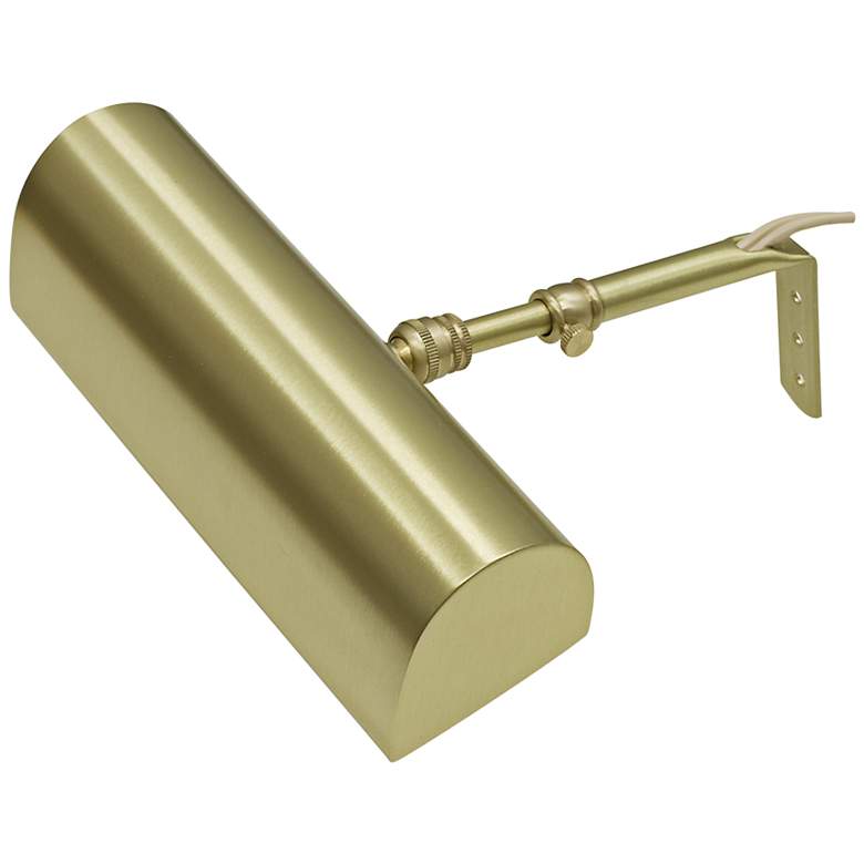 Image 1 House of Troy Traditional 8" Wide Satin Brass Picture Light