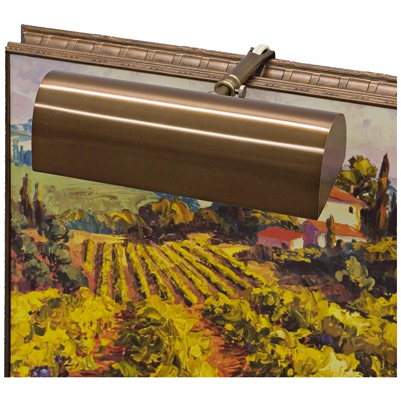 Image 1 House of Troy Traditional 8"W Statuary Bronze Picture Light