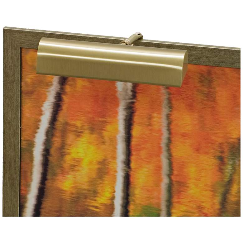 Image 1 House of Troy Traditional 9" Wide Satin Brass Picture Light