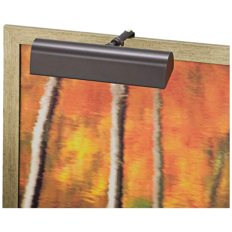 Image 1 House of Troy Traditional 9"W Mahogany Bronze Picture Light