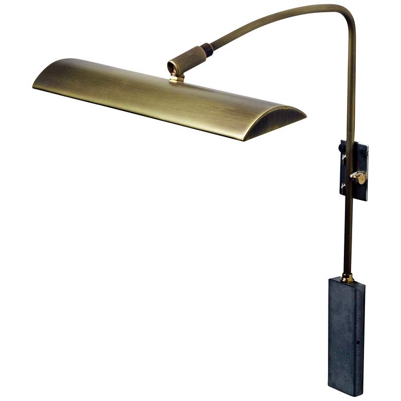 Image 1 House of Troy Zenith 12"W Antique Brass LED Picture Light