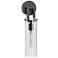 Houston 17" High Black Wall Sconce With Clear Glass Shade