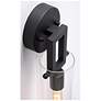 4_Houston 17" High Black Wall Sconce With Clear Glass Shade more views