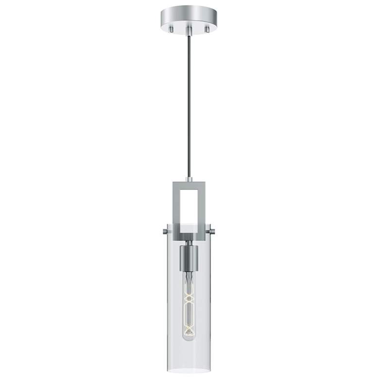 Image 1 Houston 3.5" Wide Satin Nickel Pendant