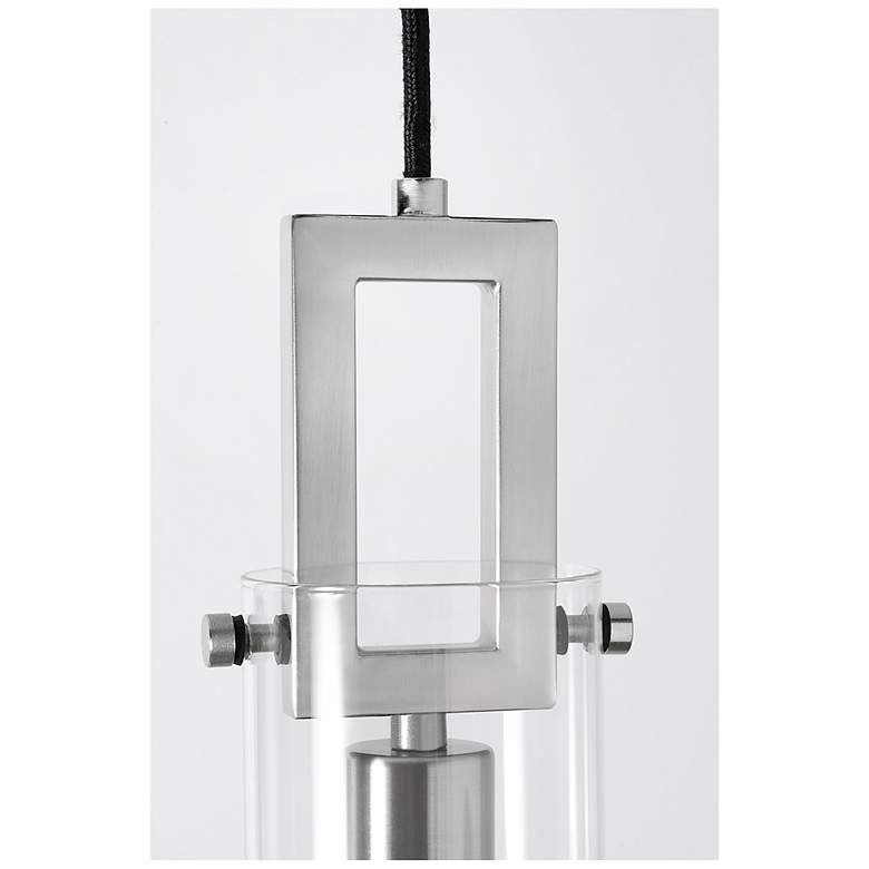 Image 3 Houston 3.5" Wide Satin Nickel Pendant more views