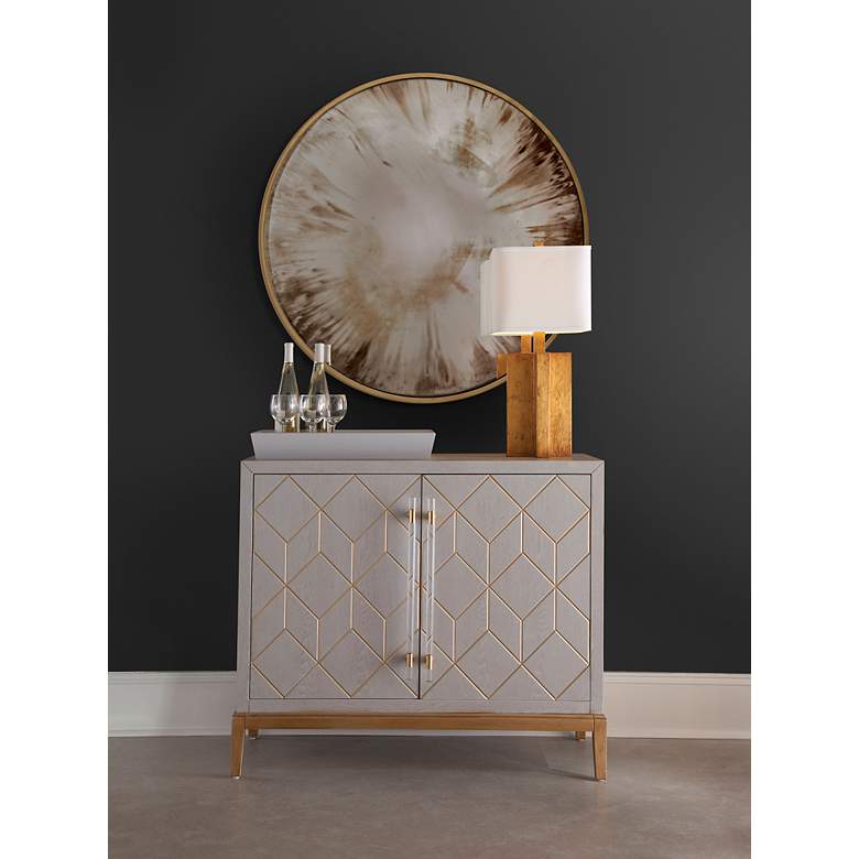 Image 3 Hovland Gold Leaf 36" Decorative Wall Mirror more views