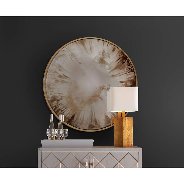 Image 4 Hovland Gold Leaf 36" Decorative Wall Mirror more views