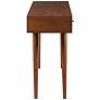 Howard 48" Wide Warm Pecan White Wood 3-Drawer Modern Writing Desk