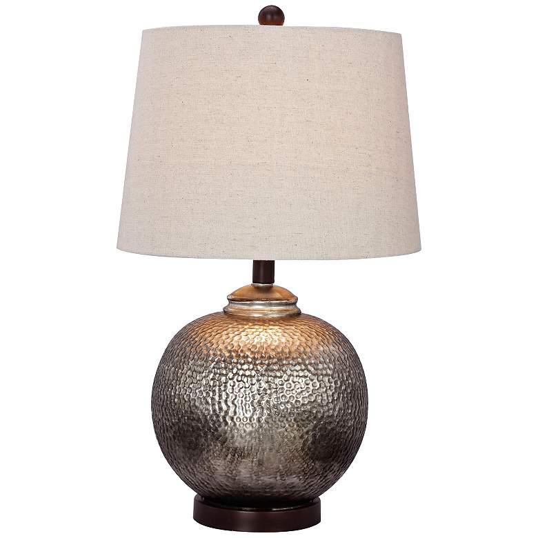 Image 1 Howard Bronze Antique Brown Mercury Glass Ball Table Lamp