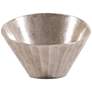 Howard Elliot 9 3/4" Wide Silver Chiseled Metal Bowl