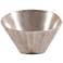 Howard Elliot 9 3/4" Wide Silver Chiseled Metal Bowl