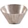 Howard Elliot 9 3/4" Wide Silver Finish Modern Chiseled Metal Bowl