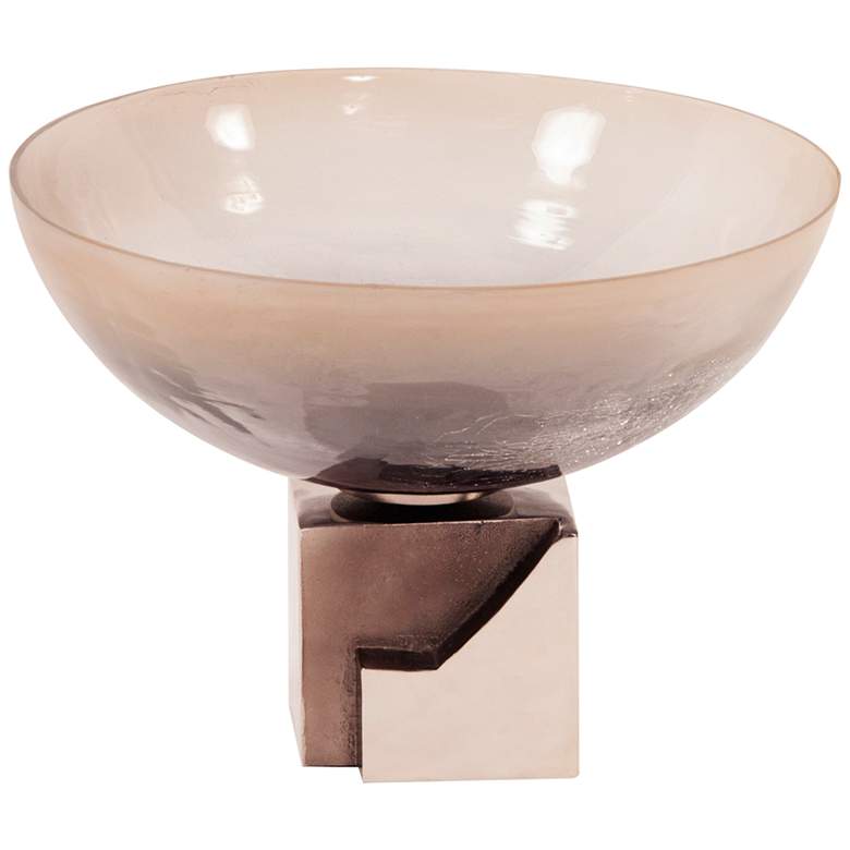Image 1 Howard Elliot Gray Ombre Glass Decorative Bowl