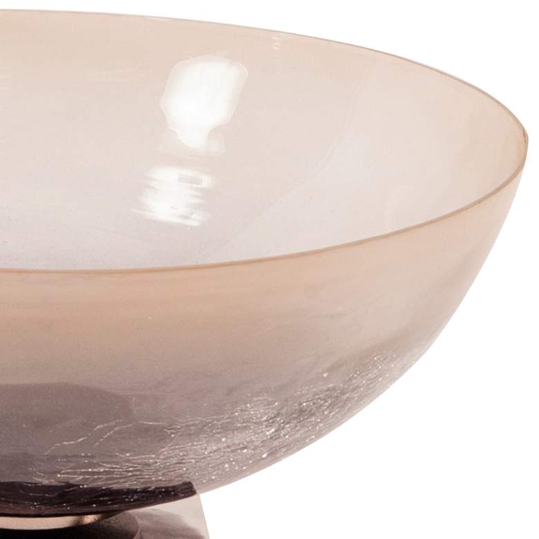 Image 2 Howard Elliot Gray Ombre Glass Decorative Bowl more views