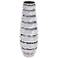 Howard Elliot Spiral 21" High Matte and Metallic Silver Ceramic Vase