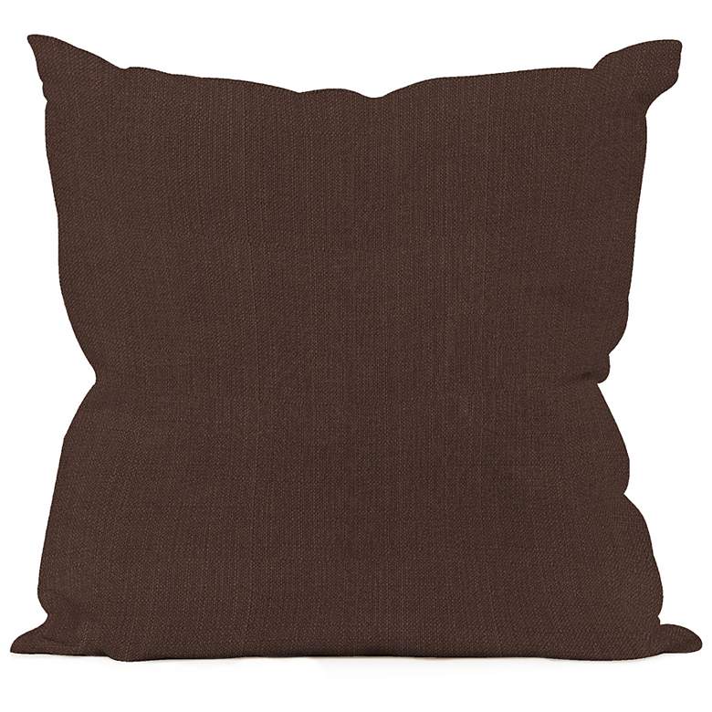 Image 1 Howard Elliott 20 inch Square Sterling Chocolate Throw Pillow
