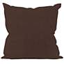 Howard Elliott 20" Square Sterling Chocolate Throw Pillow