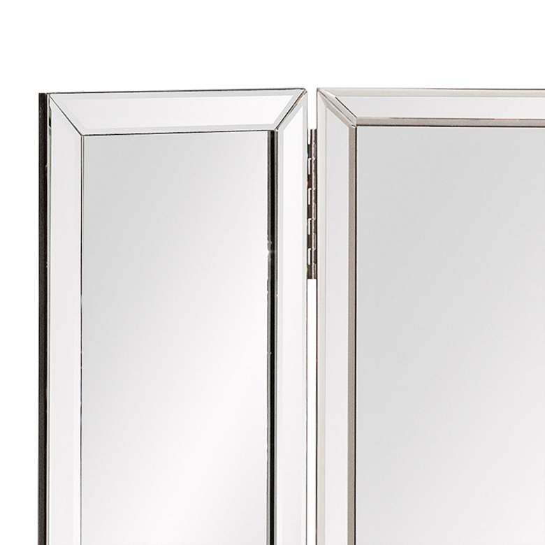 Image 2 Howard Elliott 30 1/2 " x 21 1/4" Tripoli Hinged Vanity Mirror more views